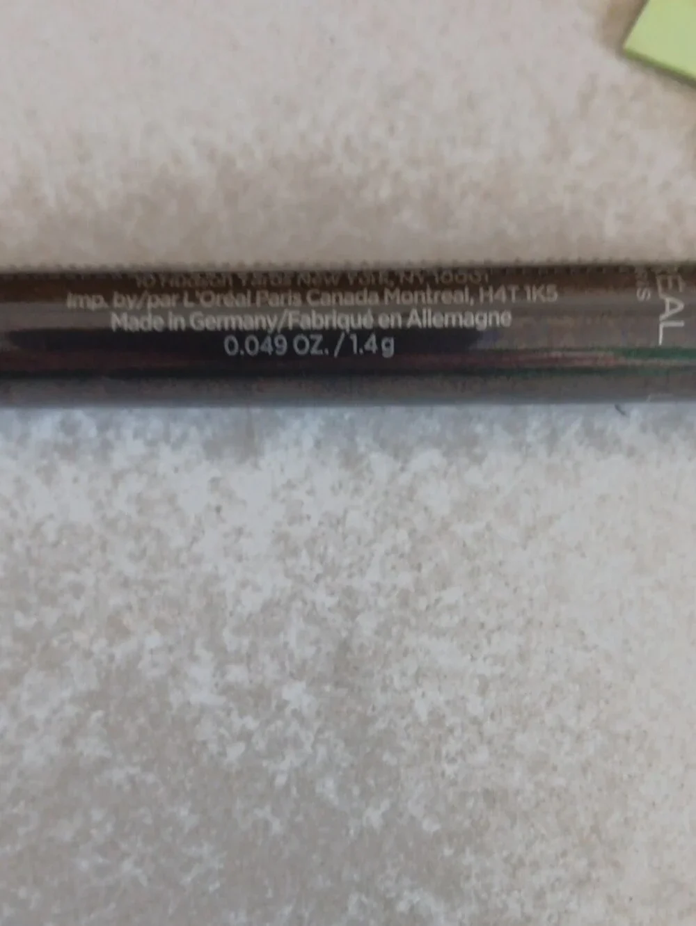 L'Oréal Le Shadow Stick Eyeshadow Pencil — Metallic Gray 1.4g New Sealed